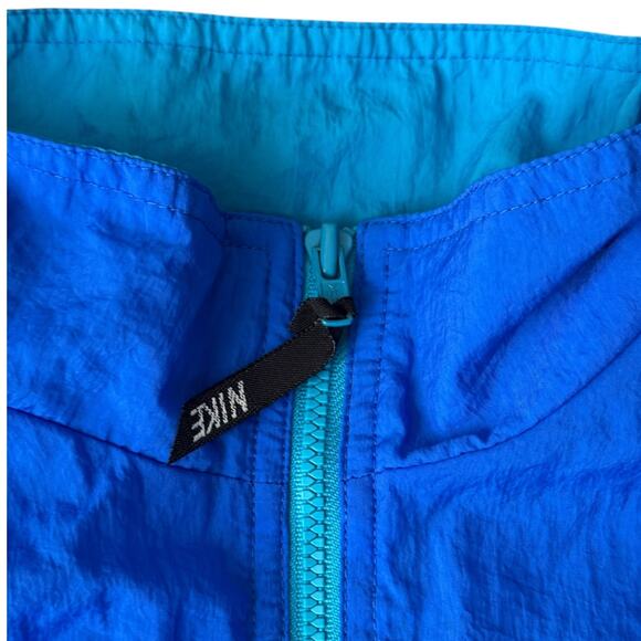 Rare Vintage Nike Men's Blue Green Windbreaker XL Track Suit Jacket & Pants Set - Picture 4 of 11